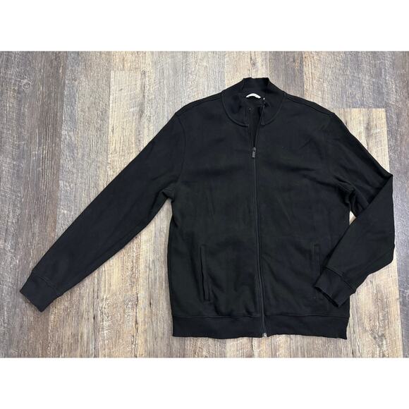 Calvin Klein Black Full-Zip Jacket Size Large - Picture 1 of 7